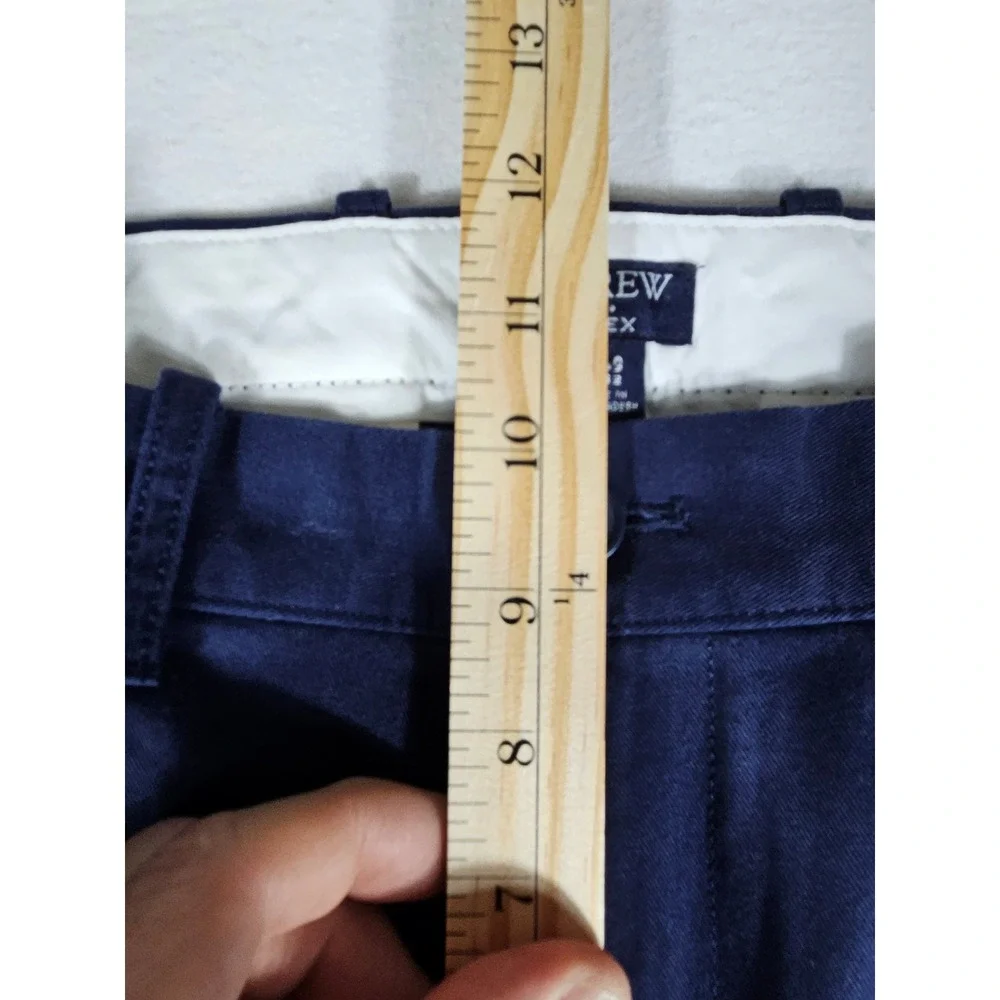 J.Crew Flex Slim Fit Chino Pants Mens 33x32 Navy Blue Stretch Cotton H3167 NEW